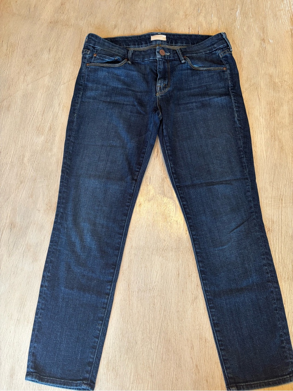 MOTHER Dark Indigo Skinny Jeans